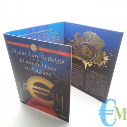 Belgio 2012 - 2 euro 10° Euro Moneta BU in coincard