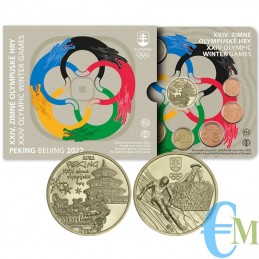 Eslovaquia 2022 - Juegos Olímpicos Oficiales Euro Set - 9 monedas BU