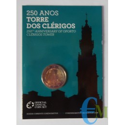 Portogallo 2013 - 2 euro 250° della Torre dos Clerigos di Porto in Folder