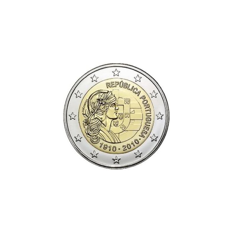 Portugal 2010 - 2 euros 100 de la República Portuguesa