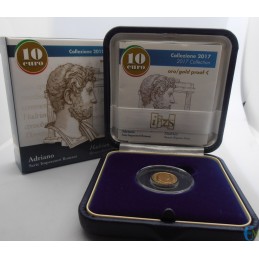 Italia 2017 - 10 euros oro de Adriano - Serie Emperadores Romanos