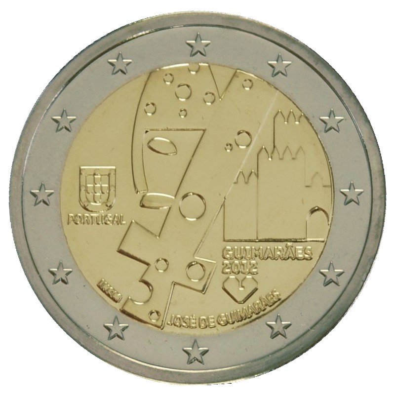 Portogallo 2012 - 2 euro commemorativo Guimaraes capitale europa della cultura.
