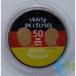 Germania 2013 - 2 euro colorato 50° del Trattato dell'Eliseo - zecca A