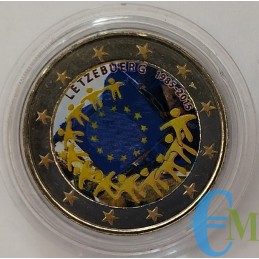 Luxembourg 2015 - 2 euros 30e drapeau européen coloré