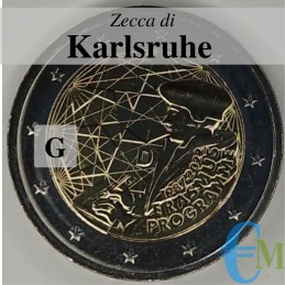 Allemagne 2022 - 2 euros 35° du programme Erasmus - menthe G