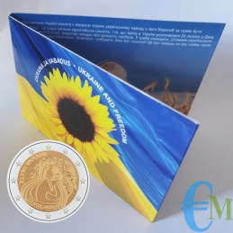 Estonia 2022 - 2 euros Paz en Ucrania BU en carpeta