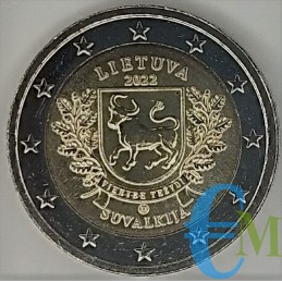 Lituania 2022 - 2 regiones euro de Lituania Suvalkija