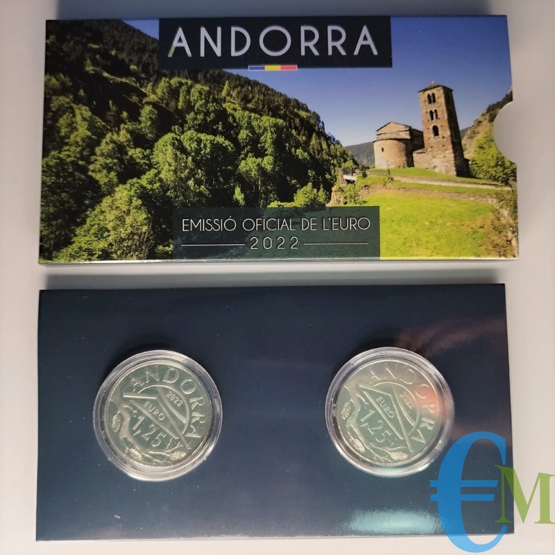 Andorra 2022 - 1.25 euro pair Sant Joan De Caselles AND Esquirol