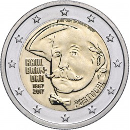 Portogallo 2017 - 2 euro commemorativo 150° anniversario della nascita di Raul Germano Brandao.