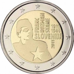 Slovenia 2011 - 2 euro 100° nascita Franc Rozman