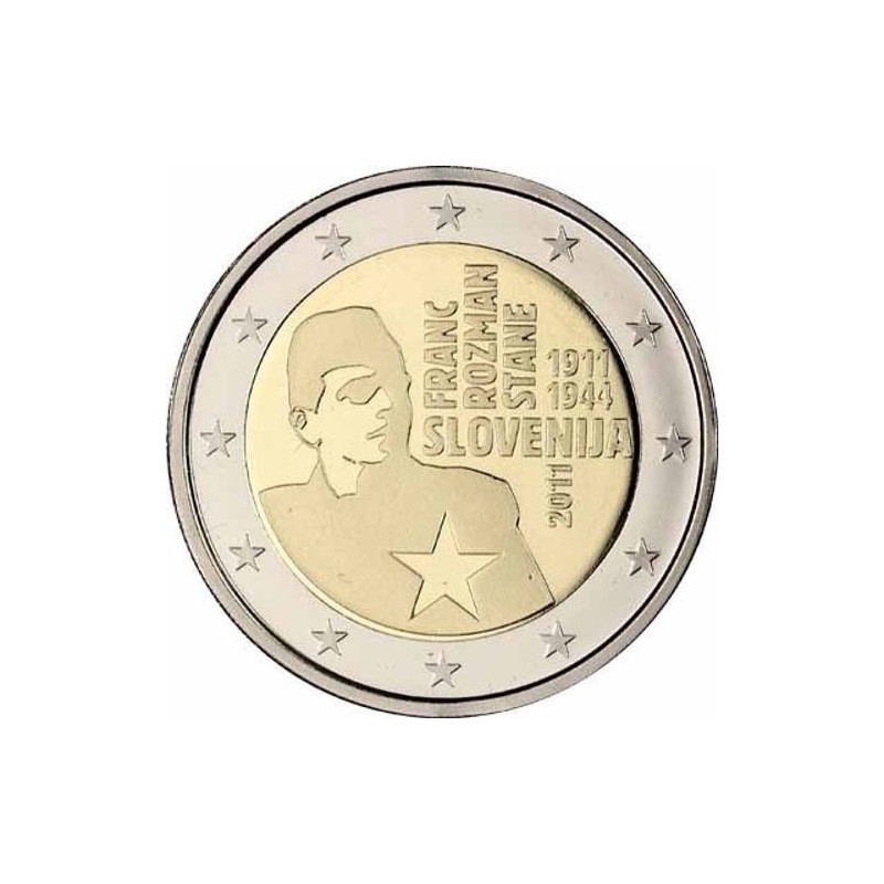 Slovenia 2011 - 2 euro commemorativo 100° anniversario della nascita di Franc ''Stane'' Rozman
