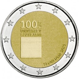 Eslovenia 2019 - 2 euros 100 de la Universidad de Ljubljana