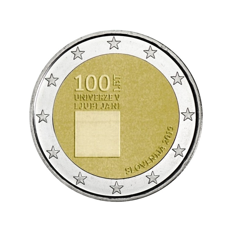 Slovenia 2019 - 2 euro commemorativo 100° anniversario della fondazione dell'Università di Lubiana.