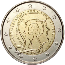 Hollande 2013 - 2 euros 200e du Royaume de Hollande