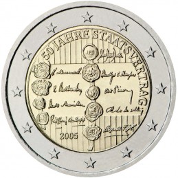 Austria 2005 - Firmas por 2 euros del 50 ° Tratado de Estado