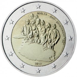 Malta 2013 - 2 euro commemorativo 3° moneta della serie dedicata alla storia della costituzione.