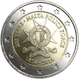 Malta 2014 - 2 euro 200 ° Maltese Police Forces