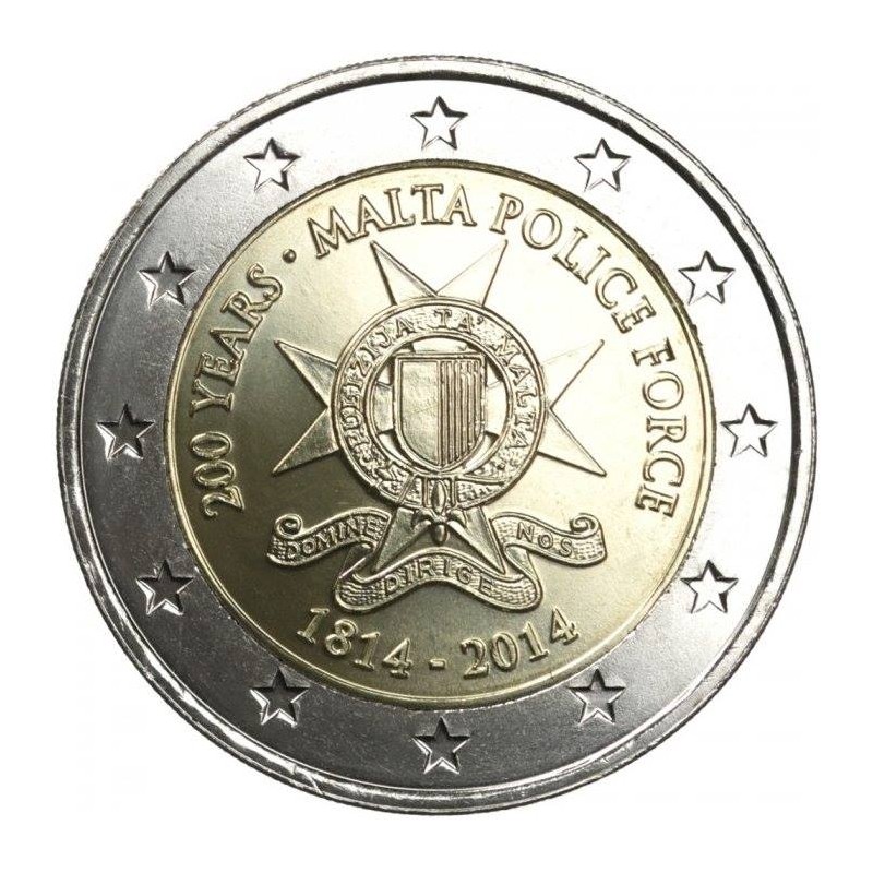 Malte 2014 - 2 euros 200 ° Forces de police maltaises