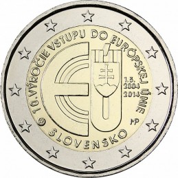 Slovakia 2014 - 2 euro 10th Entry of the European Union EU
