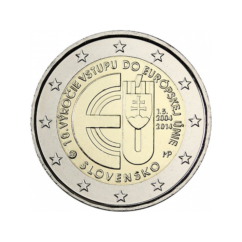 Eslovaquia 2014 - 2 euros Décima entrada de la Unión Europea UE