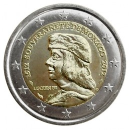 Monaco 2012 - 2 euro commemorativo 500° anniversario della fondazione della Sovranità di Monaco.