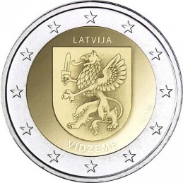 Lettonia 2016 - 2 euro commemorativo 1° moneta della serie dedicata alle Regioni della Lettonia.