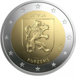 Lettonia 2017 - 2 euro commemorativo 2° moneta della serie dedicata alle Regioni della Lettonia.