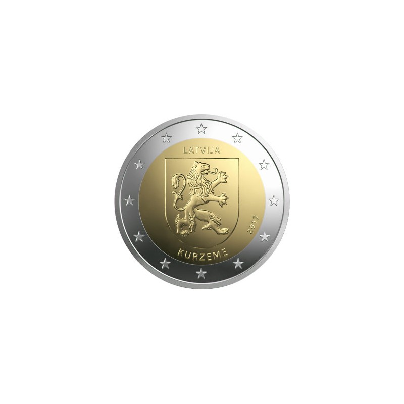 Letonia 2017 - 2da moneda conmemorativa de 2 euros de la serie dedicada a las Regiones de Letonia.