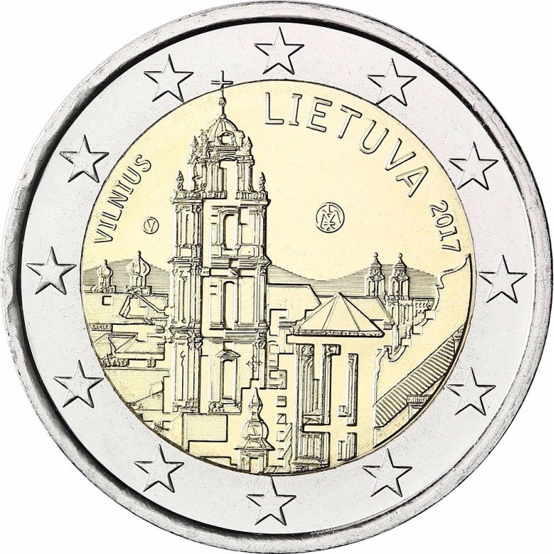 Lituania 2017 - 2 euro commemorativo Vilnius capitale della cultura e dell'arte.