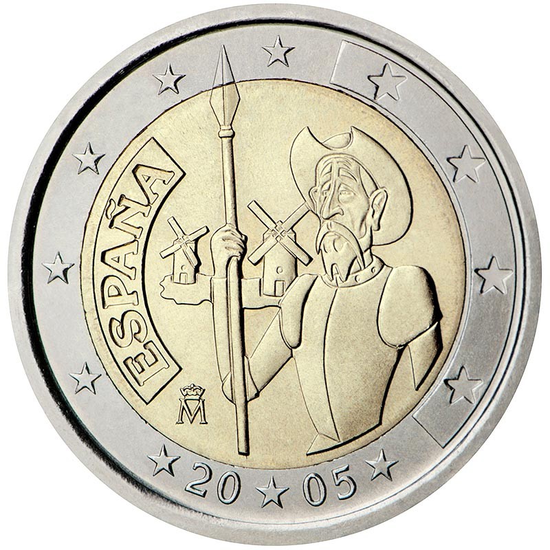 Espagne 2005 - 2 euros 400e Don Quichotte