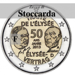 Allemagne 2013 - 2 euros 50ème du Traité de l'Elysée - atelier F.