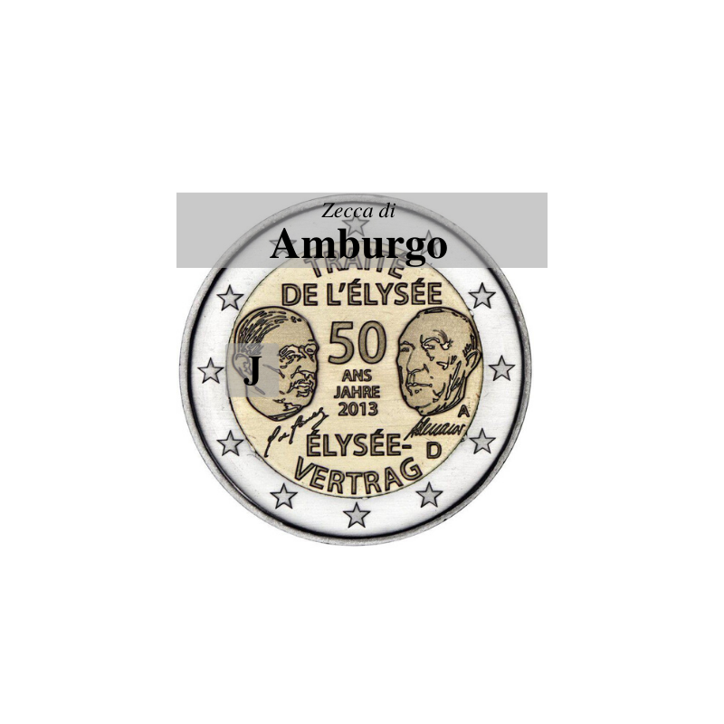 Germany 2013 - 2 euro 50th of the Elysée Treaty - Mint J