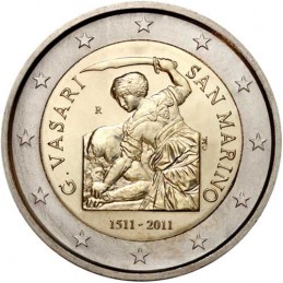 San Marino 2011 - 2 euro commemorativo 500° anniversario della nascita di Giorgio Vasari.