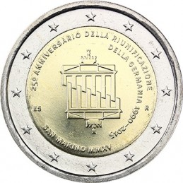 San Marino 2015 - 2 euro commemorativo 25° anniversario della riunificazione tedesca.
