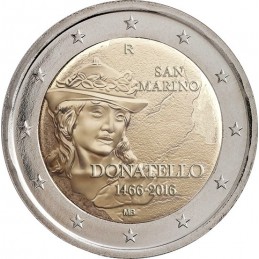 San Marino 2016 - 2 euro commemorativo 550° anniversario della morte di Donatello Niccolo di Benedetto Bardi