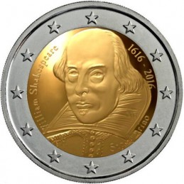 San Marino 2016 - 2 euro commemorativo 400° anniversario della morte di William Shakespeare