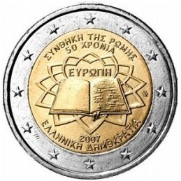 Grecia 2007 - 2 euros 50 Tratado de Roma