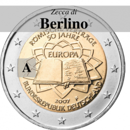 Germania 2007 - 2 euro commemorativo 50° anniversario della firma del Trattato di Roma - zecca di Berlino A