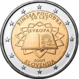 Slovenia 2007 - 2 euro commemorativo 50° anniversario della firma del Trattato di Roma