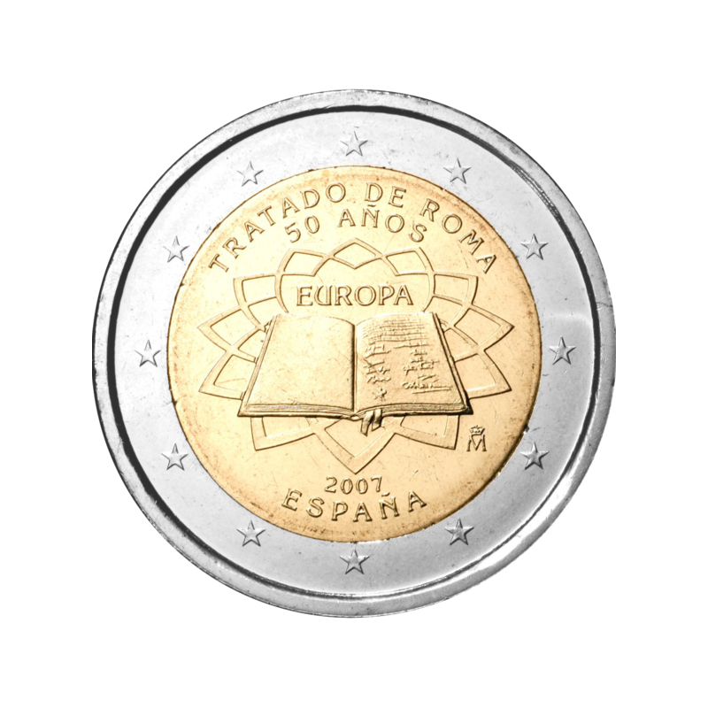 España 2007 - 2 euros conmemorativos del 50 aniversario de la firma del Tratado de Roma
