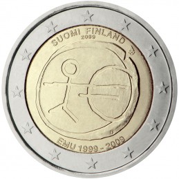 Finlandia 2009 - 2 euro commemorativo 10° anniversario dell'Unione Economica e Monetaria.