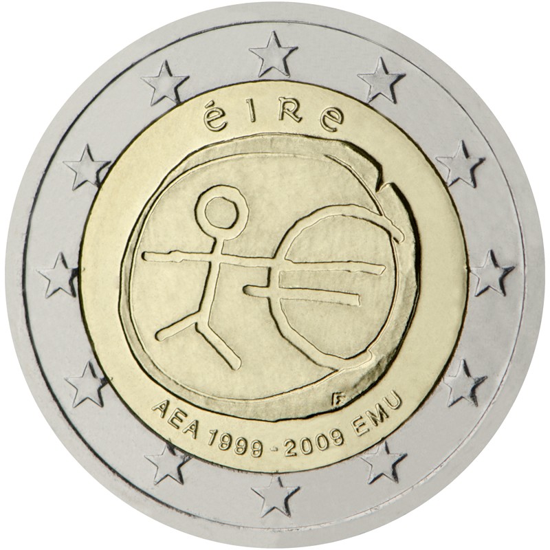Irlanda 2009 - 2 euro commemorativo 10° anniversario dell'Unione Economica e Monetaria