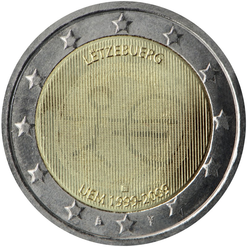 Lussemburgo 2009 - 2 euro commemorativo 10° anniversario dell'Unione Economica e Monetaria
