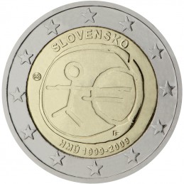 Slovacchia 2009 - 2 euro commemorativo 10° anniversario dell'Unione Economica e Monetaria