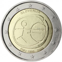 Slovenia 2009 - 2 euro EMU 10° Anniversario Euro