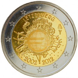 Luxembourg 2012 - Pièce de 2 euros 10e euro