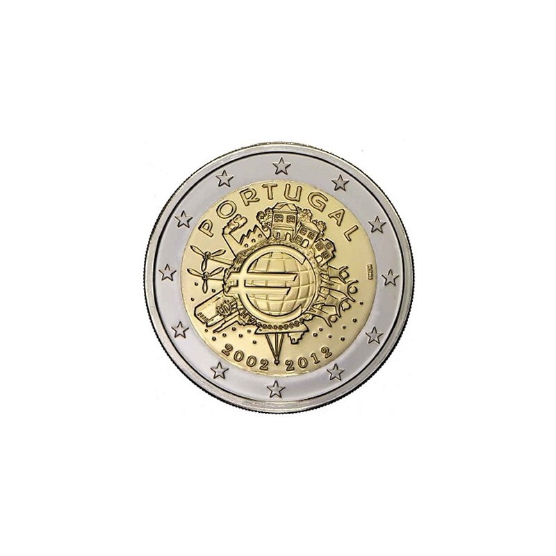 Portogallo 2012 - 2 euro 10° Euro Moneta