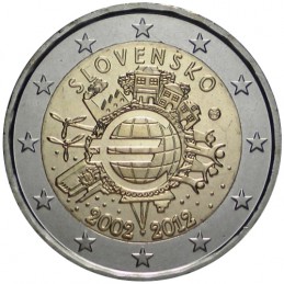 Eslovaquia 2012 - Moneda Décima Euro 2 Euro
