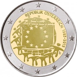 Austria 2015 - 2 euro 30° Bandiera Europea