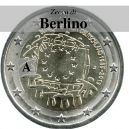 Germania 2015 - 2 euro commemorativo 30° anniversario della Bandiera Europea - zecca di Berlino A